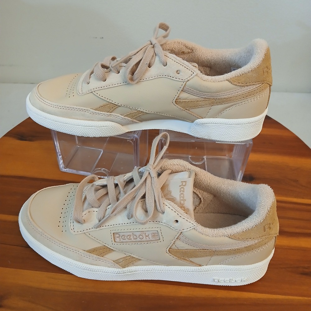Reebok Club C 85 Womens 6.5 Sand Tan Shoes Sneakers GY9411